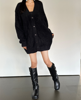 フェイクレザーフェミニンサイドバックル5CMヒール - 2 COLOR
