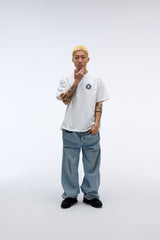 EEERRR Record artwork damage washing T-shirt (White)