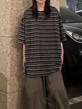 ローカット ヴィンテージ ストライプド Tシャツ