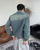 Piece Washed Crop Denim Jacket