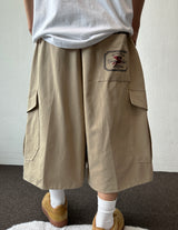 Mighty Hip Patch Cargo Bermuda Shorts 3color