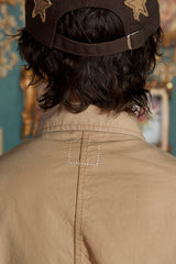 POCKET ARGYLE SHORT JACKET / BEIGE