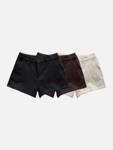 [Guest Look] Corduroy Shorts with Fur Lining (3c)