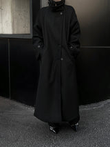シティハイネックロングコート (2color)