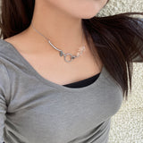 Dazzle Ball Circle Necklace