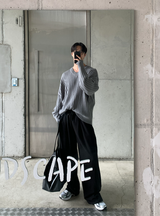 Nopi First Round Tuck Flow Banding Wide Pants