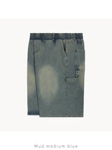 [1+1] Denim Carpenter Bermuda Shorts