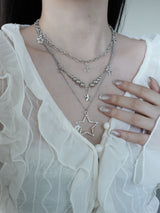 [3set] y2k star layerd necklace | 별 스타 레이어드 세트 목걸이