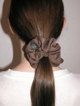 Basic Knit Scrunchie_Brown