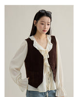 Classic Layered V-Neck Knit Vest