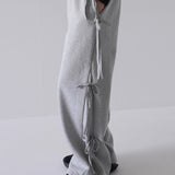 side ribbon sweat pants