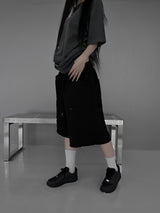 rivet flow bermuda pants (3color)