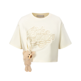13DE MARZO Bear Logo Patch Top