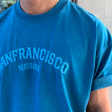  Lapel San Francisco Ice Pigment Washing Ban Pallies