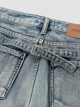 Buckle Denim Pants