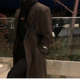  Divine Dart Maxi Overfit Wool Coat