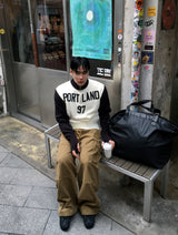 No.1577 PLハーフジップfhニット