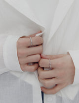 26SS★ Ice Block Silver Ring S