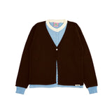Lumen Layered Cardigan - Choco Blue Size 1