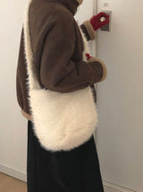 Kpanne Hairy Knit Shoulder Bag