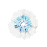 Lace scrunchie_sky