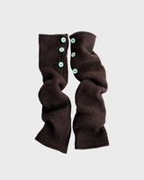 [Hand] Fuzzy button warmer (Brown)