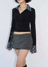 STRIPE WRAP SHORTS