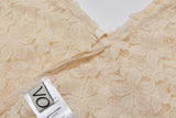 Jeanne Lace Flower Shoulder Bag_Cream