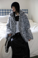 Plum Shawl Layered Knit