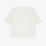 Wrinkle Crop Tee Ivory