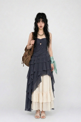SYLVIA DRAPE MAXI DRESS
