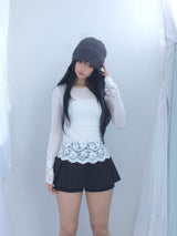 strap knit beanie