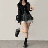 Lottie span two-button cardigan