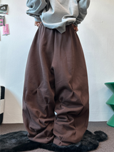 パンチングルーズヒップストリートロングパンツ 💙🤎2COLOR