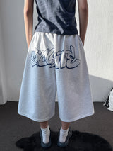 Hip Character Tattoo Lettering Bermuda Shorts 3color