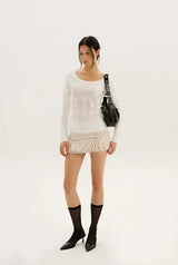 Silhouette tee - ivory