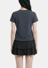 Vionna Braid Button Tee