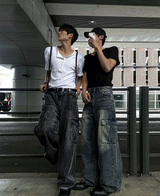 レクターボタンヘンリーネック半袖Tシャツ