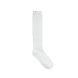 Studded cross socks (White)