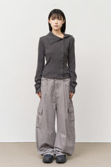 Bone Washed Cargo Pants