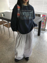 マオムエンブロイダリーバンディング トレーニング ブラッシュド パンツ