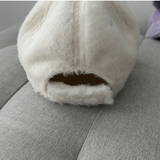Noah Brooklyn Lettering Embroidery Fur Ball Cap 