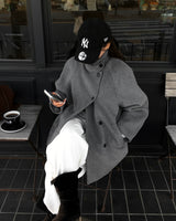 [ORIGINAL] HOLES HIGH NECK MEDIUM COAT