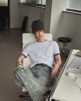 Even Wrinkle Layered Short Sleeve T-shirt