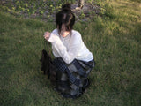 alpa cable cardigan