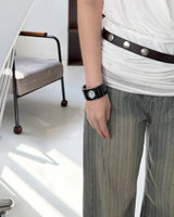 Obsidian Cuff Watch