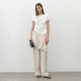 (PT-5638)COSMO SKIRT LAYERD PANTS