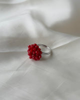 [MADE] Red Floral Bloom Ring