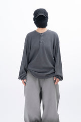ルオピグメントヘンリーネックロングスリーブTシャツ