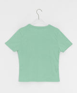 カヤリカラーベーシックレイヤードクロップド半袖Tシャツ